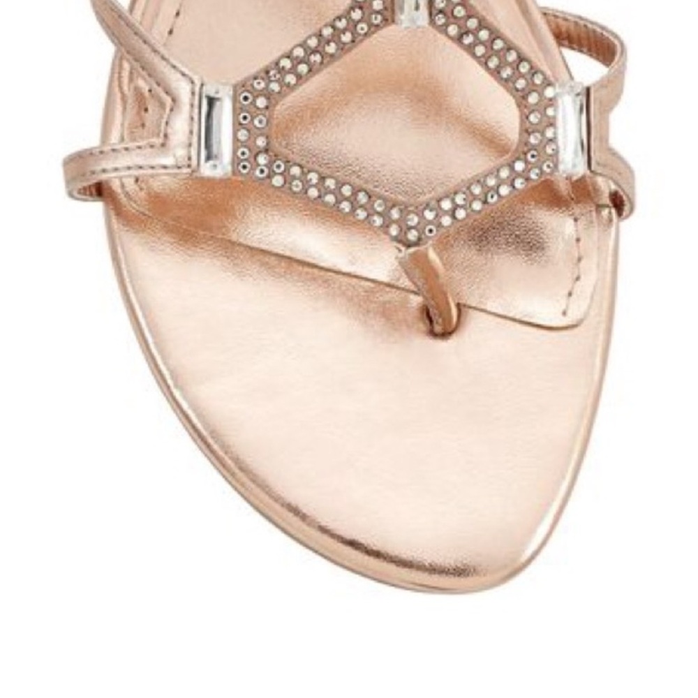 WHBM ROSE GOLD GLADIATOR SANDAL - Picture 3 of 11